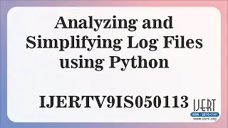 Analyzing and Simplifying Log Files using Python