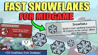 🐝 Bee Swarm Simulator How to get FAST Snowflakes *Midgame GUIDE*| Bee Swarm Simulator Beesmas 2022