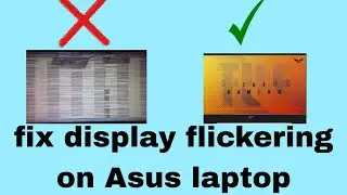 Fix for Display Flickering on ASUS TUF Gaming Laptops! (Temporary Solution)