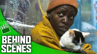 A QUIET PLACE: DAY ONE | Lupita Nyongos Feline Encounter with Schnitzel and Nico