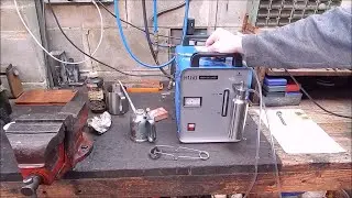 The high temperature H160 hydrogen/oxygen flame generator is great for small soldering jobs