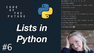 Python Tutorial for Beginners #6 - Lists in Python