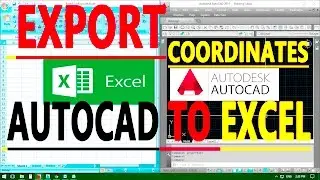 How to Export AutoCAD Coordinates for Polyline and Points to MS Excel  - AutoCAD Online Tutorial