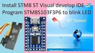 132. STM8S103F3P6 STVD Programming STM8 Cube IDE