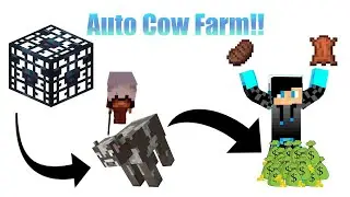 How to build the most effiecent and compact auto cow grinder | Loverfella Skyblock