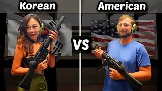She Challenged me to a Shooting Competition: Korean's 1st Gun Range Experience