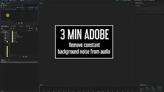 Reduce background noise in Audition CC 2018: 