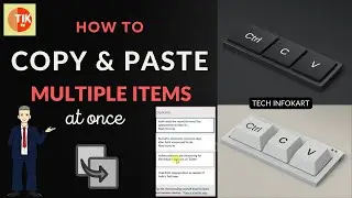 HOW TO COPY AND PASTE MULTIPLE ITEMS AT ONCE