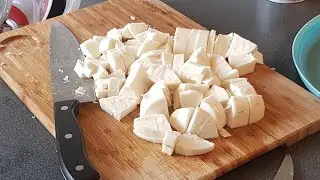 How to make cassava fufu from scratch |  cassava fufu |fresh cassava fufu |  Amifullestlifevlogs