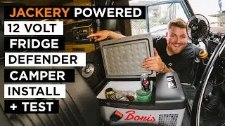 12V FRIDGE INSTALL IN DEFENDER CAMPER - ALPICOOL C15 - JACKERY