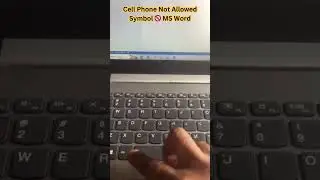 Cell Phone Not Allowed Symbol 🚫 MS Word 😲 