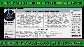 Image To Excel Converter App | Image To Excel Conversion Software | Image To Excel Converter  For PC