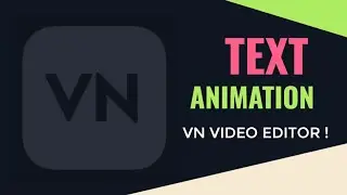 How to add Cinematic text in video || Vn video editor