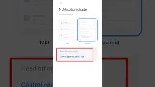 How to change Redmi mobile Notification status bar | control centre & status bar |Notification shade