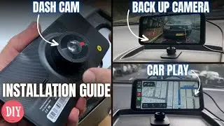 How to Install Back up Camera / Dash Cam / CarPlay All at Once #diy #backupcamera #dashcam