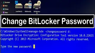 How to change BitLocker Password using the Command Line