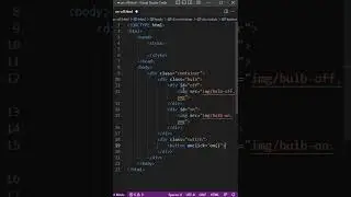 Bulb ON/OFF | HTML, CSS and JavaScript