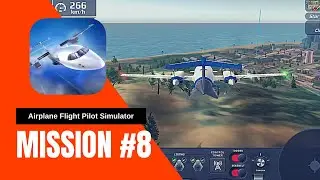 AFPS Airplane Flight Pilot Sim [Piaggio P180 Avanti : Mission#8 Emergency Landing Engine Failure]