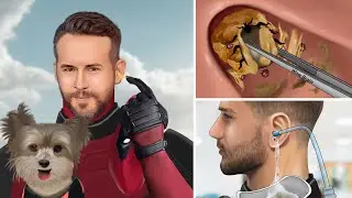 Deadpool & Dogpool | ASMR Removing Dog Ticks From Ears