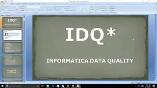 Informatica data quality tutorial videos | Overview of IDQ | Different Data Quality Tools