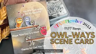 STAMPtember 2022 | Owl-Ways Scene Card (MFT Stamps)