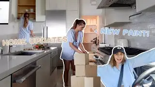 getting settled after moving! new cabinet paint, home shopping & mom life