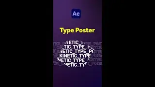 Animating a kinetic type poster in After Effects | Tutorial