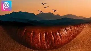 Photo Manipulation Tutorial With Picsart App. | Surreal Mountains | Photo Illusion.