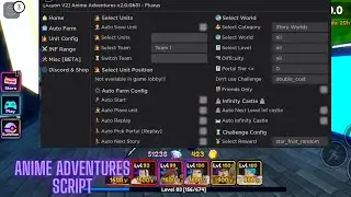 Anime Adventures Script Roblox Work for Mobile as well as Pc