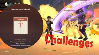 Phantom Flow Stage/Day 1 Electrograna's Triumph Challenges Difficulty. || Genshin Impact