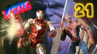 SPIDERMAN, IRONMAN & Tony Stark vs Thanos Stop Motion Video