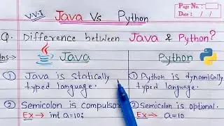 Difference Between Java and Python | JAVA Vs PYTHON ( हिन्दी में ) | Learn Coding