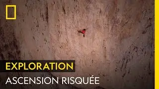 Ce grimpeur escalade en solo intégral un relief de 600 mètres