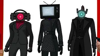 How to Draw SPEAKER WOMAN, TV WOMAN and CAMERA WOMEN | Skibidi Toilet 66