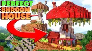 How to Build A PERFECT Minecraft Mushroom House!