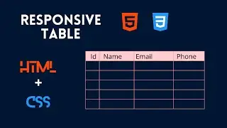 How to make Responsive Table using HTMLCSS