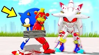 SONIC E ANIMATRONICS PODEM capturar o VILÃO SILVER SONIC no GTA 5?