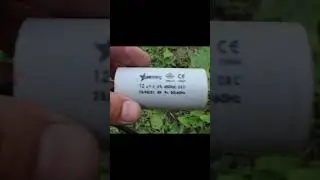 Вот так прошило конденсатор на двигателе!