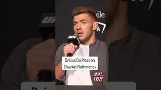 Dricus Du Plessis gives thoughts on Shavkat Rakhmonov #ufc #mma #shavkatrakhmonov #dricusduplessis