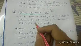 Indexed addressing mode-lecture10/coa