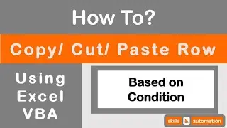 [Q & A Response] Excel VBA: How to Cut/ Copy Row of Data Based on a Condition || Two Techniques