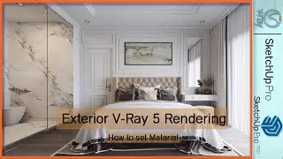 V-Ray Next for SketchUp – How to light an interior day scene, How to create and use Materials 