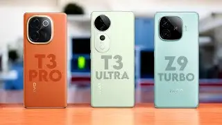 vivo T3 Pro vs vivo T3 Ultra vs iQOO Z9 Turbo