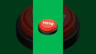 Vote Button Green Screen Animation 