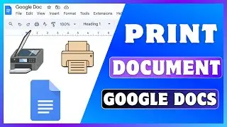 How To Print From Google Docs | Print A Document From Google Docs