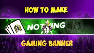 Fluroscent Jester Set Banner | How to make gaming banner on android | How to make youtube banner