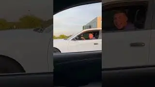 Trying to troll a v6 with my hellcat it went wrong lol 😂