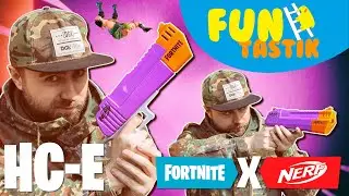 ЭПИЧЕСКИЙ КРУПНОКАЛИБЕРНЫЙ ПИСТОЛЕТ НЕРФ ФОРТНАЙТ! \/ Nerf Fortnite HC-E