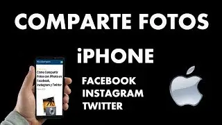 ¿Cómo Compartir Fotos con iPhoto en Facebook, Instagram y Twitter?