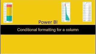 Conditional Formatting for a matrix and table Power BI